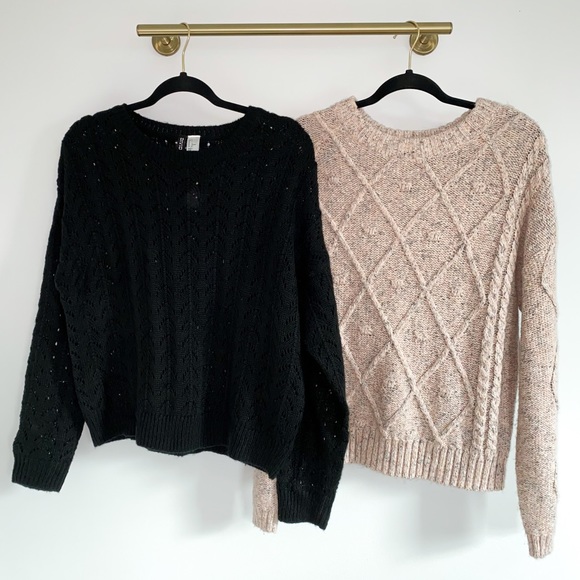 Bundle of Cable Knit Sweaters - Picture 2 of 9